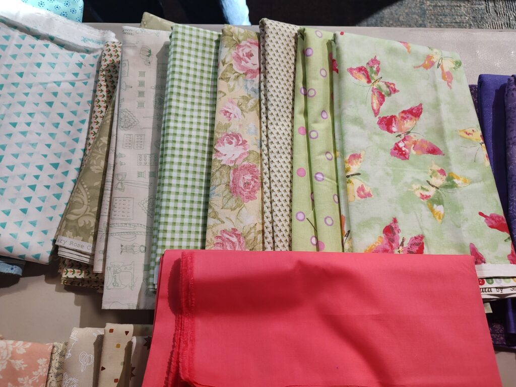 Mystery Quilt fabrics