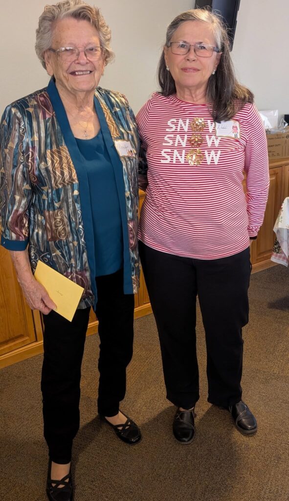 Debbie Lopez, right, with Marilyn Fishel