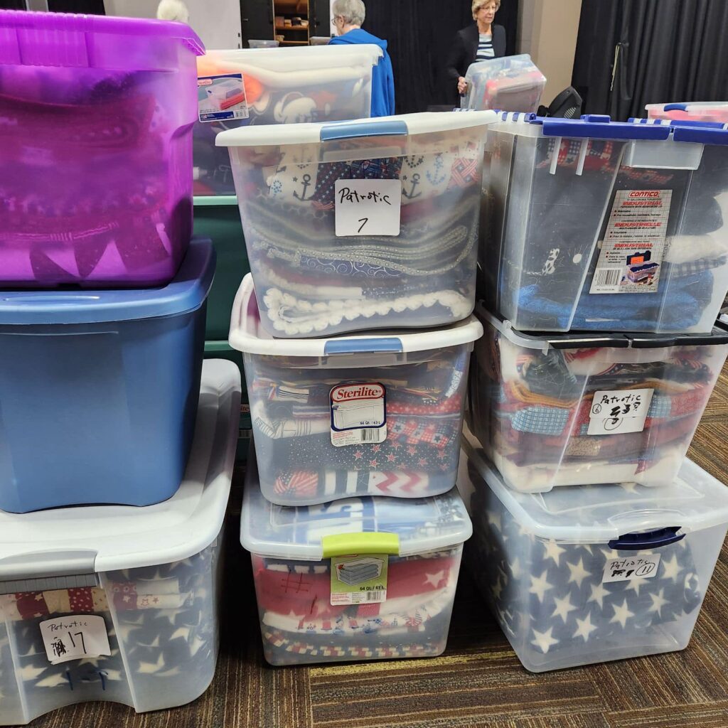 counting quilts for distribution night